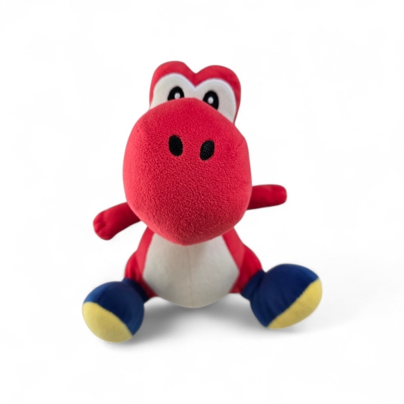 Super Mario Bros Other - Nintendo Red Yoshi Plush Super Mario Character Dinosaur Toy